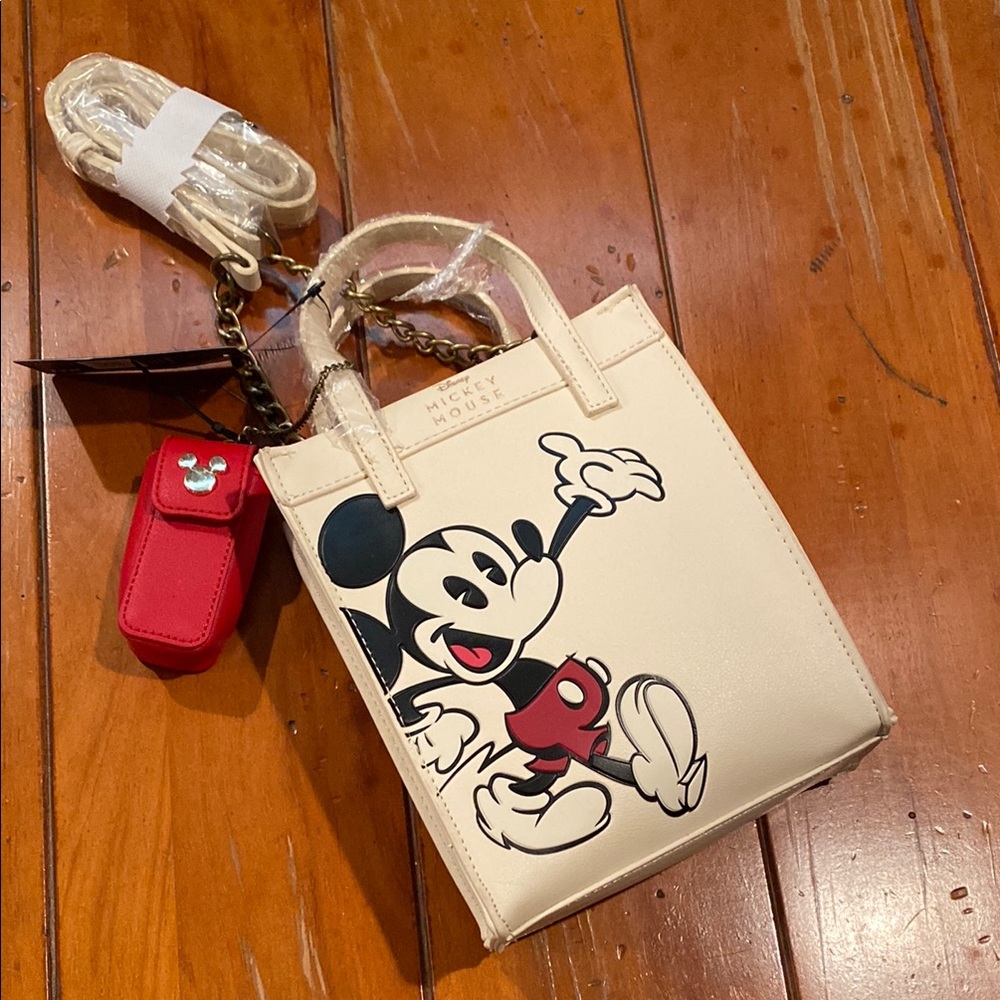 Disney Mickey Mouse Crossbody Bag with Small Tech Pouch